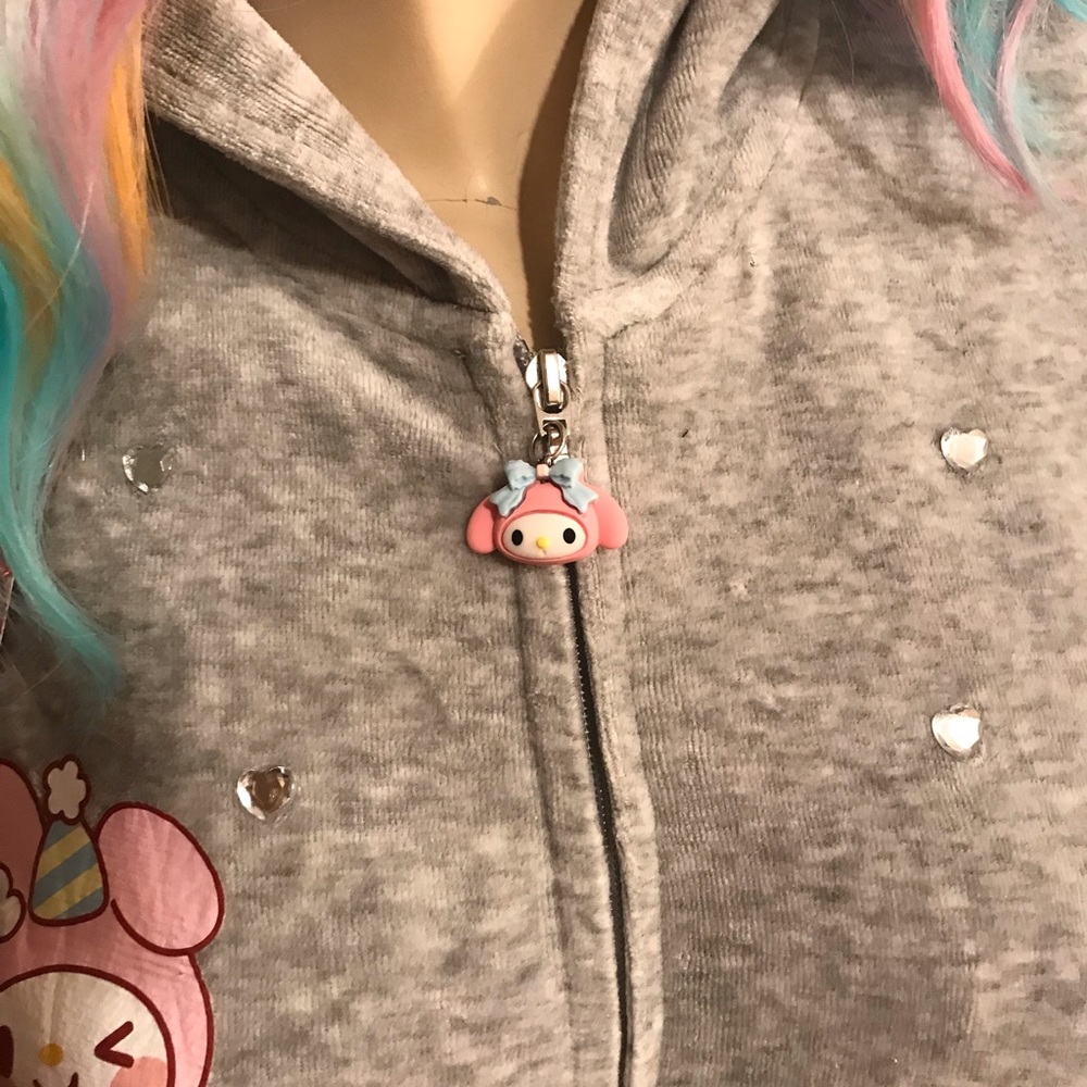 Adorable vintage y2k puff sleeve tracksuit with my melody and crystals💖 - Picture 14 of 16